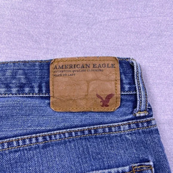 American Eagle Outfitters Mens Bootcut Jeans Medium Wash 34x34 Blue Denim - Picture 3 of 16